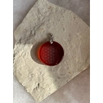 pendente in pietra + fiore della vita